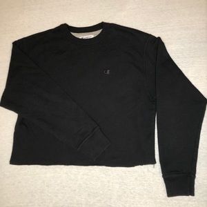 champion cropped crewneck